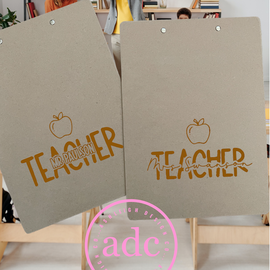 Custom Engraved Clipboard || Teacher
