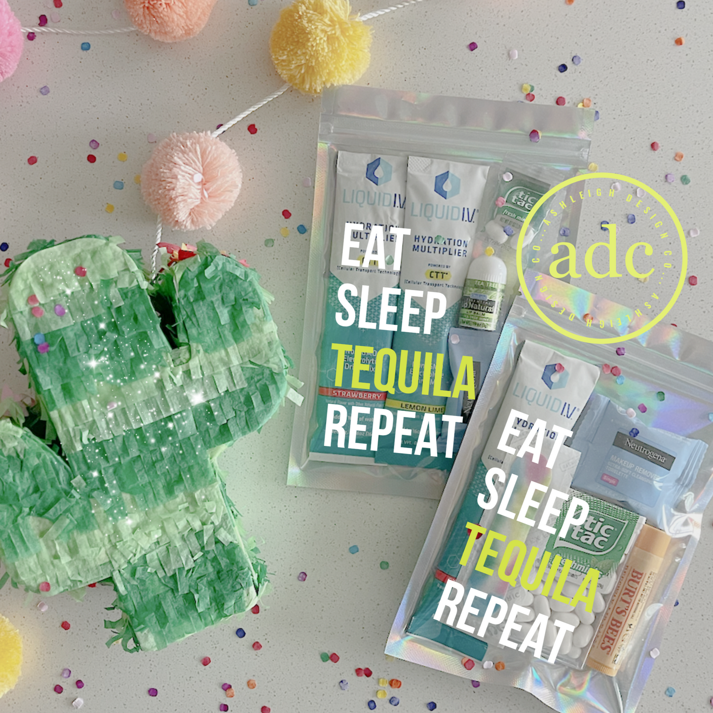 EAT SLEEP TEQUILA REPEAT Hangover Kit