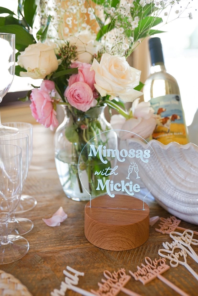 Custom Mini Bar Cocktail Sign