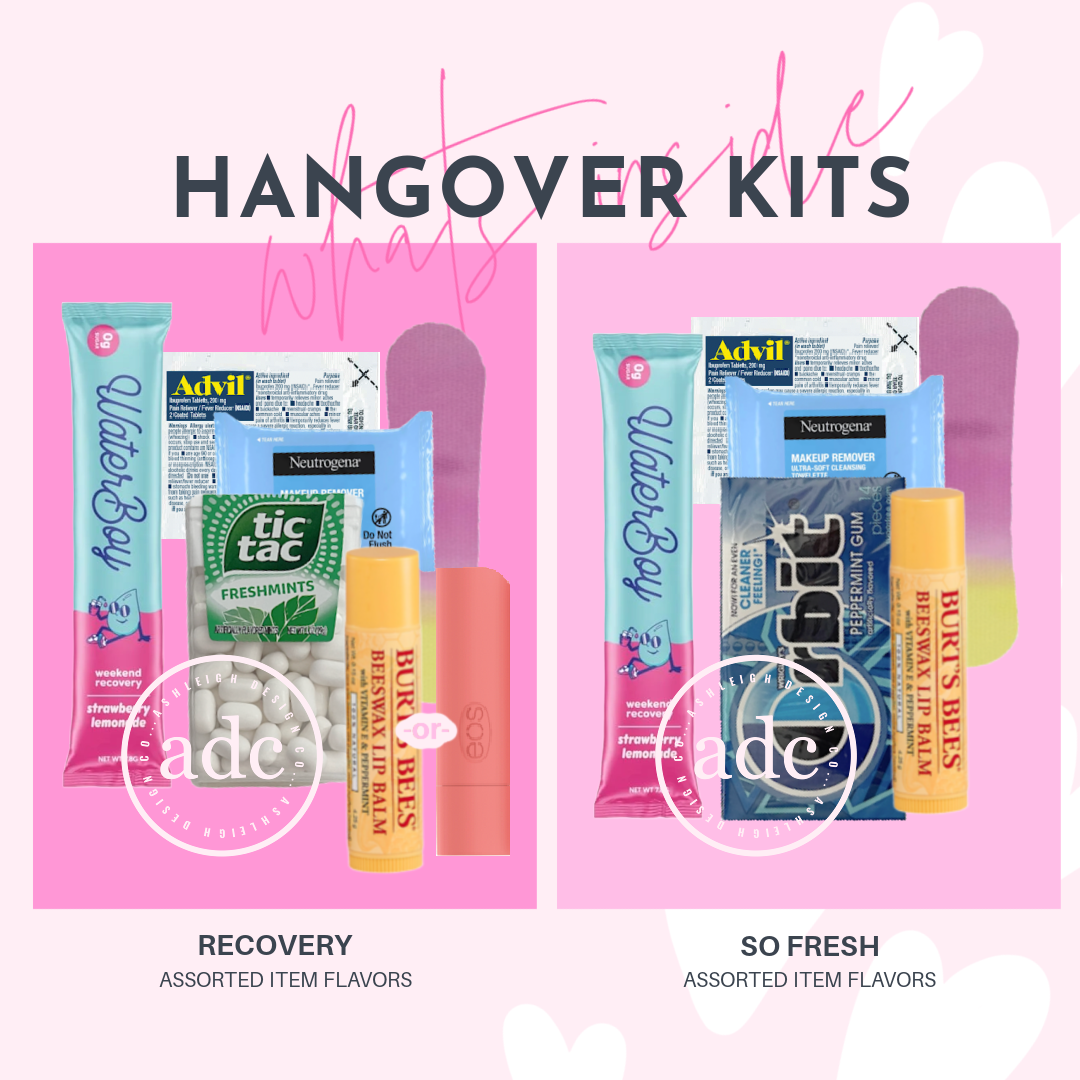Design Your Own Custom Hangover Kits