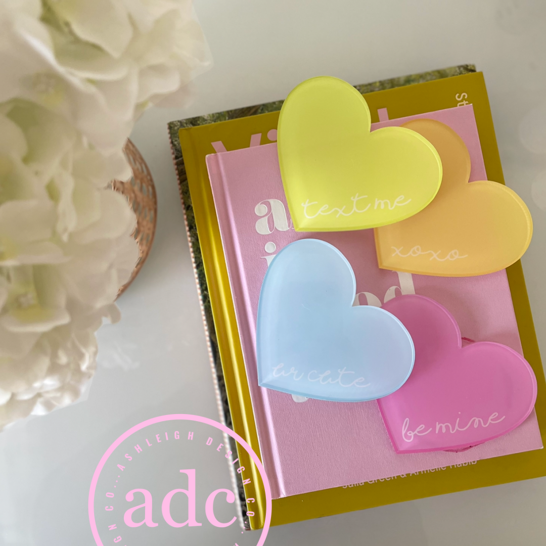 Valentines Heart Shaped Coasters
