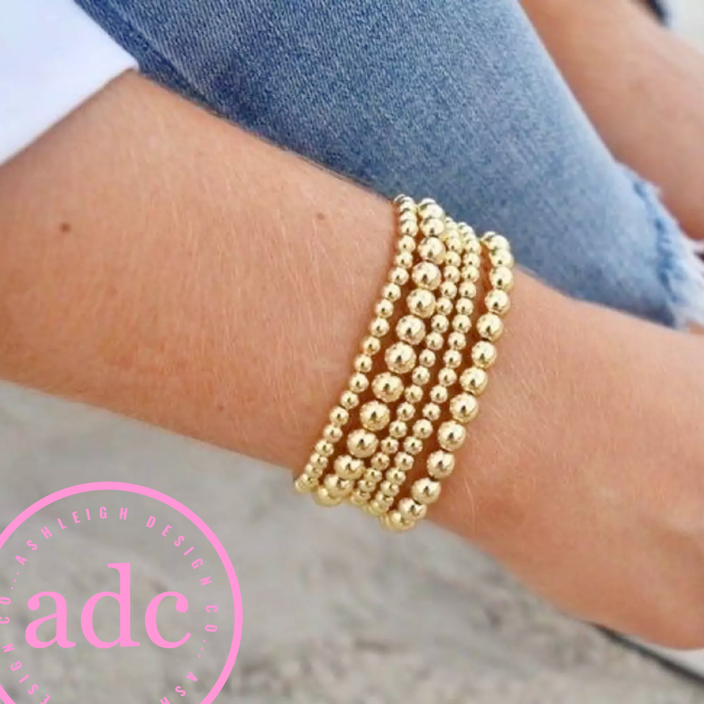 Chic 14k Gold Filled Beaded Bracelets
