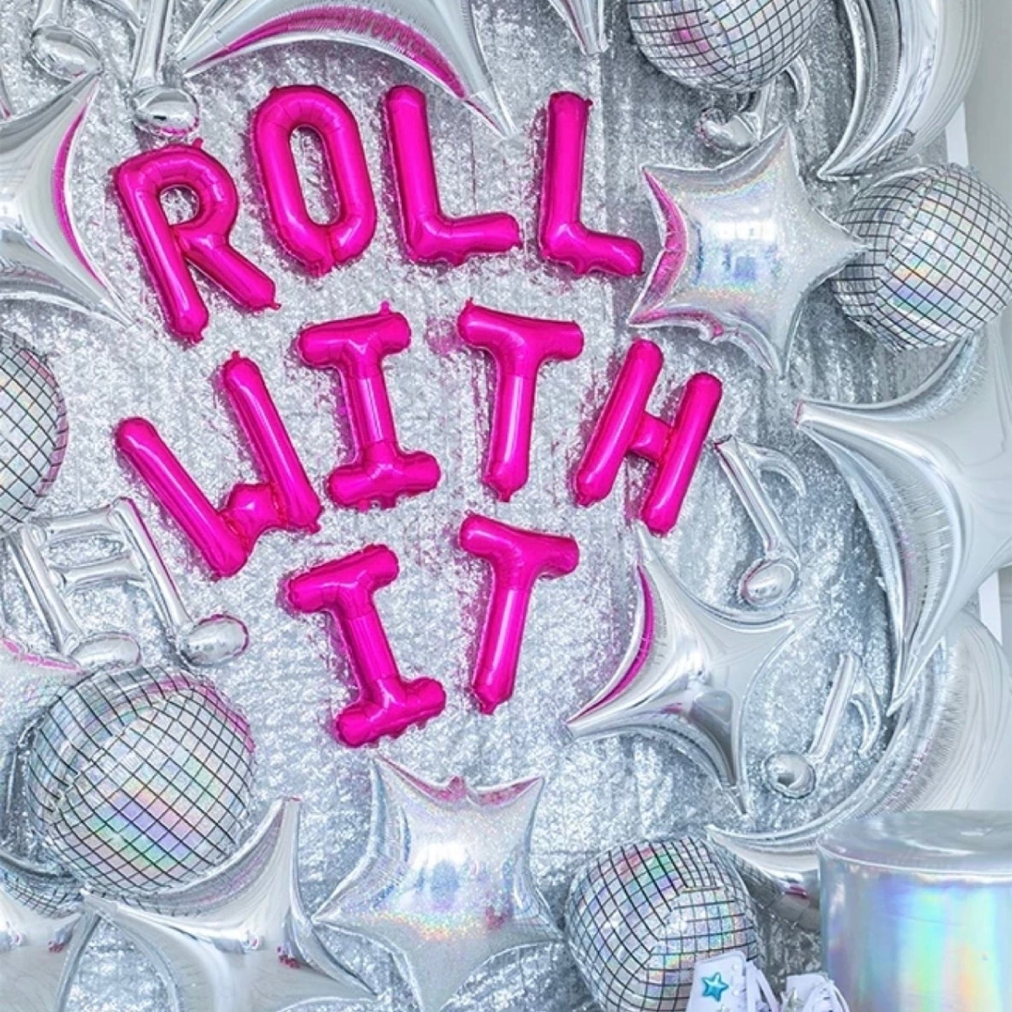 22" Disco Ball Foil Balloons - 4 PACK🤍